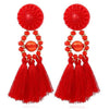 HCL Women's Elegant Fashion Vintage Statement Tassel Earrings - Divine Inspiration Styles