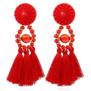 HCL Women's Elegant Fashion Vintage Statement Tassel Earrings - Divine Inspiration Styles
