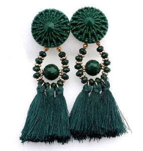 HCL Women's Elegant Fashion Vintage Statement Tassel Earrings - Divine Inspiration Styles