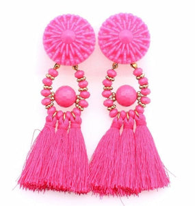 HCL Women's Elegant Fashion Vintage Statement Tassel Earrings - Divine Inspiration Styles