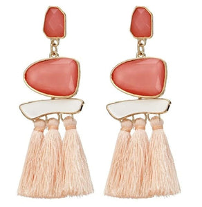 HCL Women's Elegant Fashion Vintage Statement Tassel Earrings - Divine Inspiration Styles