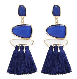HCL Women's Elegant Fashion Vintage Statement Tassel Earrings - Divine Inspiration Styles