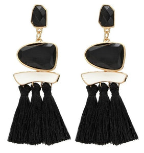 HCL Women's Elegant Fashion Vintage Statement Tassel Earrings - Divine Inspiration Styles