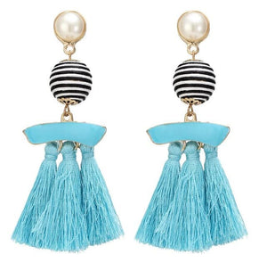 HCL Women's Elegant Fashion Vintage Statement Tassel Earrings - Divine Inspiration Styles