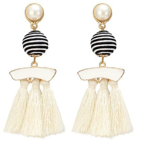 HCL Women's Elegant Fashion Vintage Statement Tassel Earrings - Divine Inspiration Styles