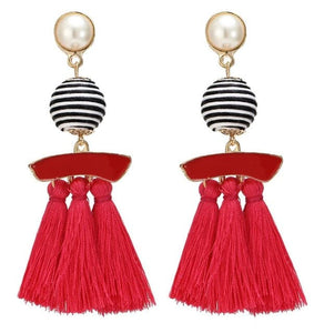 HCL Women's Elegant Fashion Vintage Statement Tassel Earrings - Divine Inspiration Styles