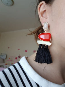 HCL Women's Elegant Fashion Vintage Statement Tassel Earrings - Divine Inspiration Styles