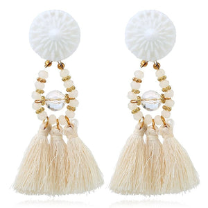 HCL Women's Elegant Fashion Vintage Statement Tassel Earrings - Divine Inspiration Styles