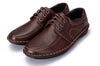 ZJN Men's Genuine Leather Black & Brown Business Dress Shoes - Divine Inspiration Styles