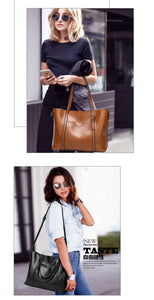 HERALD Design Women's Fashion Designer Leather Large Capacity Tote Bag - Divine Inspiration Styles