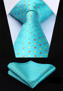 HARRINGTON Design Men's Fashion Silk Necktie & Matching Handkerchief Set - Divine Inspiration Styles