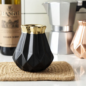 FREESON Elegant Diamond Mesh Design Porcelain Vases for Decorations - Divine Inspiration Styles
