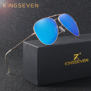 KINGSEVEN Men's Classic Pilot Fashion Polarized Sunglasses - Divine Inspiration Styles
