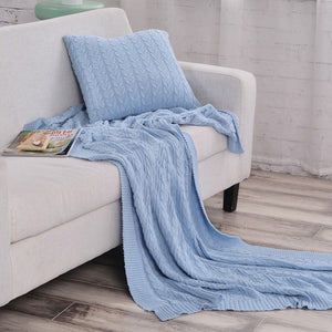 EGHOMES Men's & Women's High Quality 100% Cotton Soft Knitted Blanket & Throw - Divine Inspiration Styles