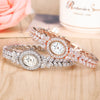 ROYAL CROWN Women's Fine Fashion Luxury Style Premium Quality Fully Decorated CZ Crystals & Pearl Bracelet Watch - Divine Inspiration Styles