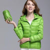 GODLIKE Women's Pure Color Trendy Autumn Winter Spring Fashion Ultralight Parka Jacket - Divine Inspiration Styles
