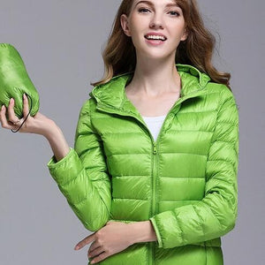 GODLIKE Women's Pure Color Trendy Autumn Winter Spring Fashion Ultralight Parka Jacket - Divine Inspiration Styles