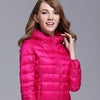 GODLIKE Women's Pure Color Trendy Autumn Winter Spring Fashion Ultralight Parka Jacket - Divine Inspiration Styles