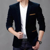 MKASS Men's Premium Quality Velvet Business Blazer Suit Jacket - Divine Inspiration Styles