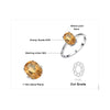 JWP Women's Fine Fashion Genuine Natural 1.1ct Citrine Solitaire Ring - Divine Inspiration Styles