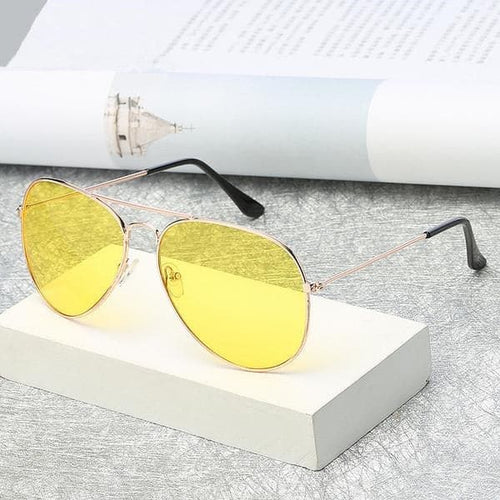 UVLAIK Pilot Aviator Night Vision Sunglasses for Men & Women - Divine Inspiration Styles