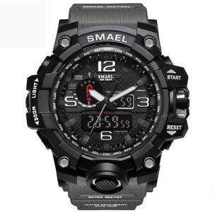 SMAEL Men's Fashion Digital & Analog Watch 50m Waterproof LED Quartz Movement Watch - Divine Inspiration Styles