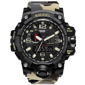 SMAEL Men's Fashion Digital & Analog Watch 50m Waterproof LED Quartz Movement Watch - Divine Inspiration Styles