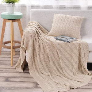 EGHOMES Men's & Women's High Quality 100% Cotton Soft Knitted Blanket & Throw - Divine Inspiration Styles