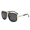 DPZ Men's & Women's Fashion Gray Black Gold Retro Style Fine Fashion Square Luxury Sunglasses - Divine Inspiration Styles