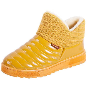 MISAB Women's Fashion Vivid Candy Color Plush Fur Ankle Boot Shoes - Divine Inspiration Styles