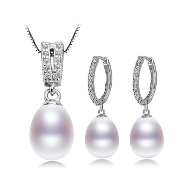 DAINASHI Women's Genuine Natural Freshwater Pearl Jewelry Set - Divine Inspiration Styles