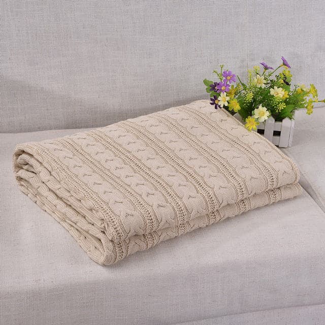 EGHOMES Men's & Women's High Quality 100% Cotton Soft Knitted Blanket & Throw - Divine Inspiration Styles