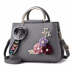 JOOZ Women's Fashion Beautiful Bouquet of Flowers Luxury Leather Handbag - Divine Inspiration Styles
