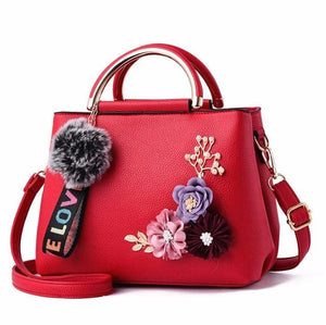 JOOZ Women's Fashion Beautiful Bouquet of Flowers Luxury Leather Handbag - Divine Inspiration Styles