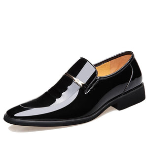 QFFAZ Men's Genuine Leather Formal Wedding Party & Business Dress Shoes - Divine Inspiration Styles