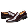 QFFAZ Men's Genuine Leather Formal Wedding Party & Business Dress Shoes - Divine Inspiration Styles