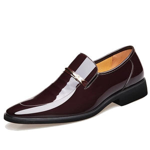 QFFAZ Men's Genuine Leather Formal Wedding Party & Business Dress Shoes - Divine Inspiration Styles