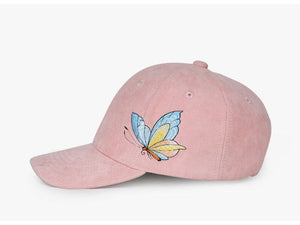 NATASHA Design Women's Fashion Stylish Pink Blush Golden Blue Butterfly Cap - Divine Inspiration Styles