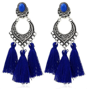 HCL Women's Elegant Fashion Vintage Filigree Tassel Earrings - Divine Inspiration Styles