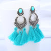 HCL Women's Elegant Fashion Vintage Filigree Tassel Earrings - Divine Inspiration Styles