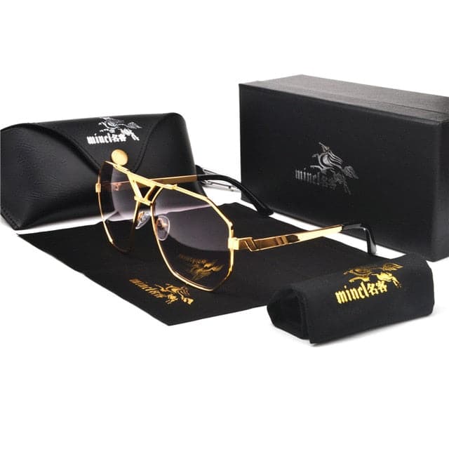 MINCLAA Men's & Women's Luxury Designer Gold Vintage Sunglasses - Divine Inspiration Styles