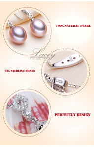 LACEY Women's Genuine Natural Freshwater Pearl 2PCS Jewelry Set - Divine Inspiration Styles