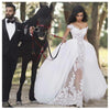 LORIE Design Women's Luxury Fine Wedding Dress Mermaid Applique Classical Bridal Gown - Divine Inspiration Styles