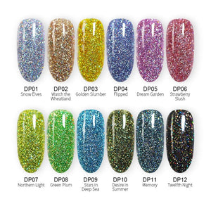 BORN PRETTY Women's Fashion Holographic Dip Nail Powder Gradient Dipping Glitter for Nails - Divine Inspiration Styles