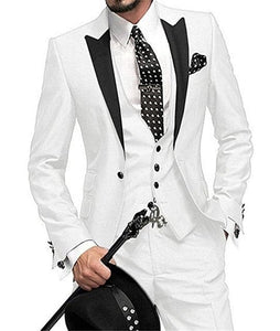GMSUITS Men's Fashion Formal 3 Piece Tuxedo (Jacket + Pants + Vest) Mint Green Suit Set with Size Chart Guide - Divine Inspiration Styles