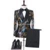 SZSUITS Men's Fashion Suit Sets With Pants Italian Tuxedo Polished Velvet Lapel Blazer Suit Set - Divine Inspiration Styles