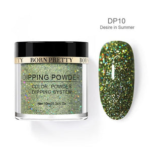 BORN PRETTY Women's Fashion Holographic Dip Nail Powder Gradient Dipping Glitter for Nails - Divine Inspiration Styles