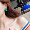 YQV Women's Fashion Elegant Stylish Floral Statement Stud Earrings - Divine Inspiration Styles