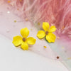 YQV Women's Fashion Elegant Stylish Floral Statement Stud Earrings - Divine Inspiration Styles