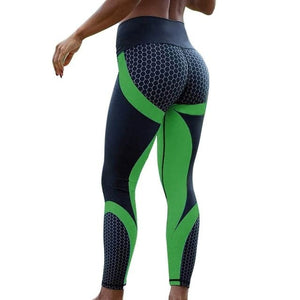 RTSHINE Women's Stylish Mesh Pattern Print Leggings for Fitness Training - Divine Inspiration Styles